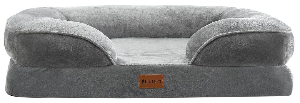 Juskys Pat pentru caini Sheena M 72 x 60 cm - gri