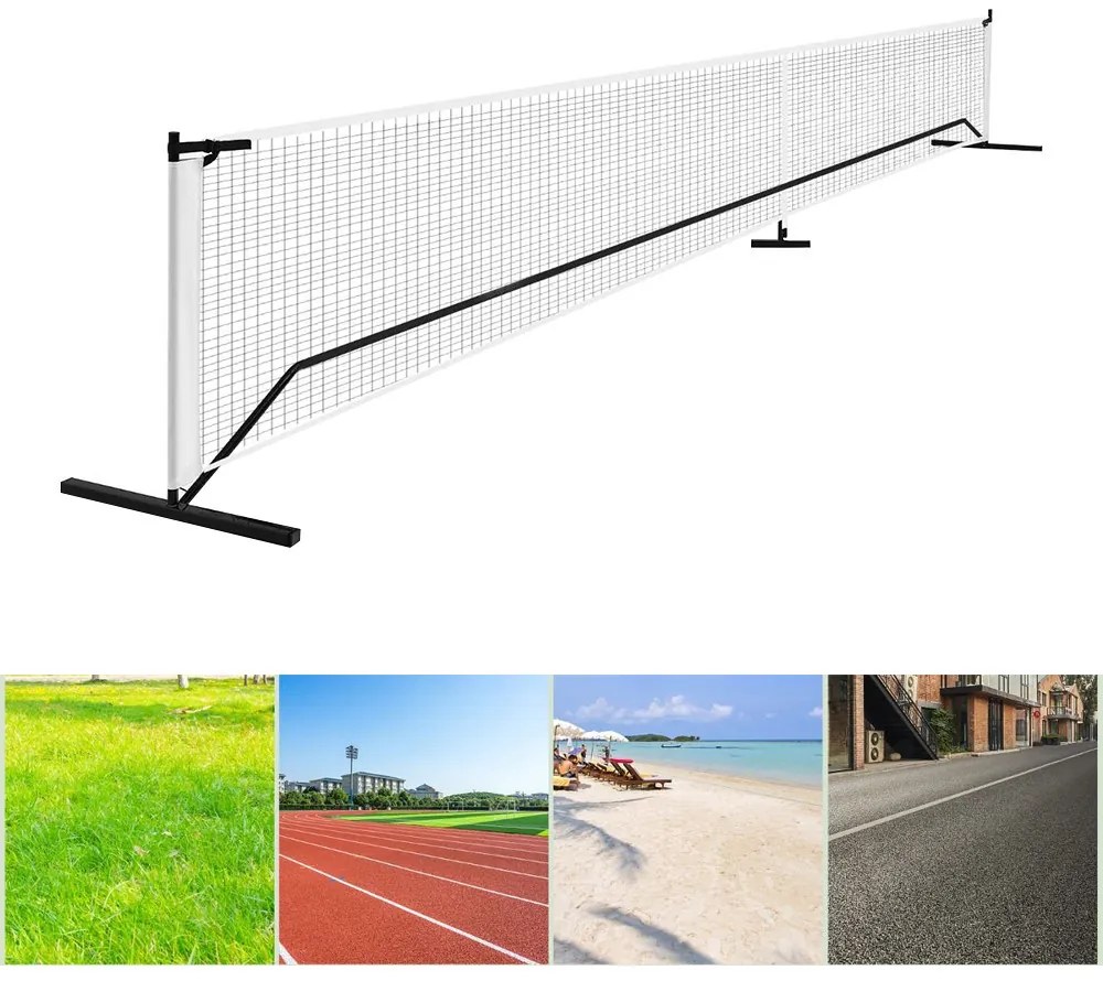 Plasă de pickleball portabilă cu husă de transport