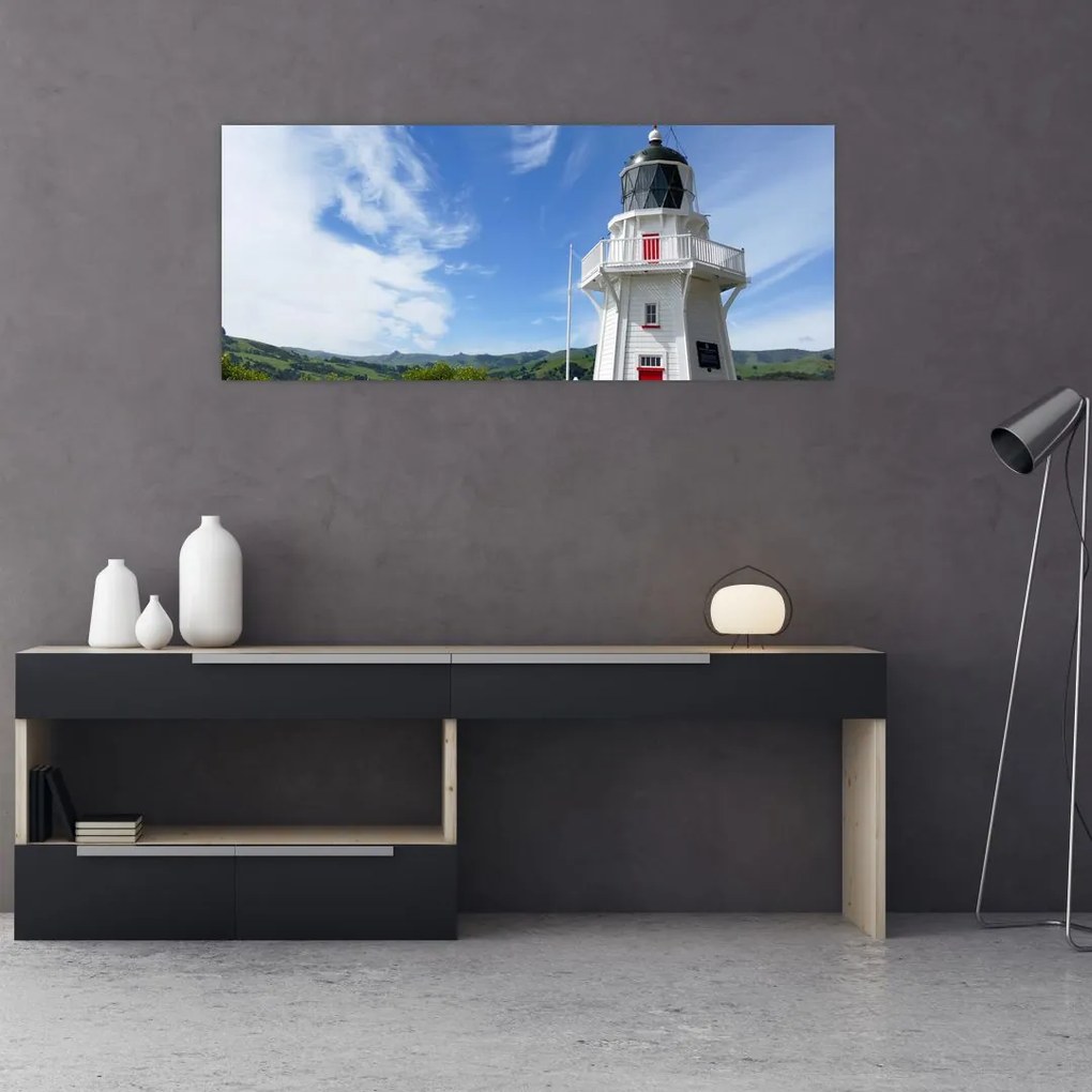 Tablou cu farurile Akaroa, Nooua Zeelanda (120x50 cm), în 40 de alte dimensiuni noi