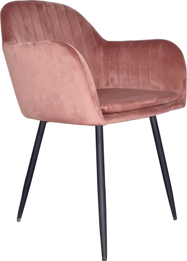 Fotoliu de design, catifea Velvet roz maroniu, ZIRKON