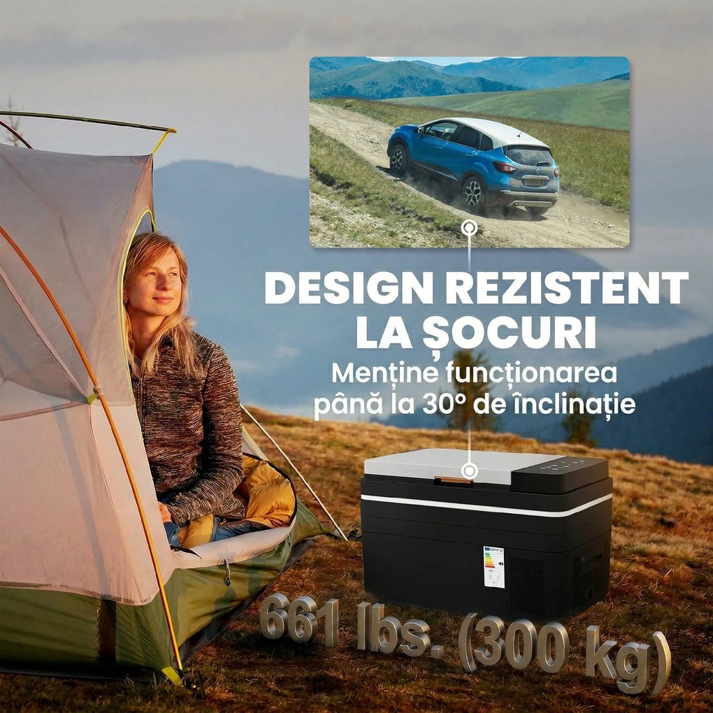 Outsunny Frigider portabil 12V cu adaptor 240V pentru rulote și mașini | Aosom Romania