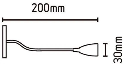 Aplica de perete incastrabila LED Loke-3 40996