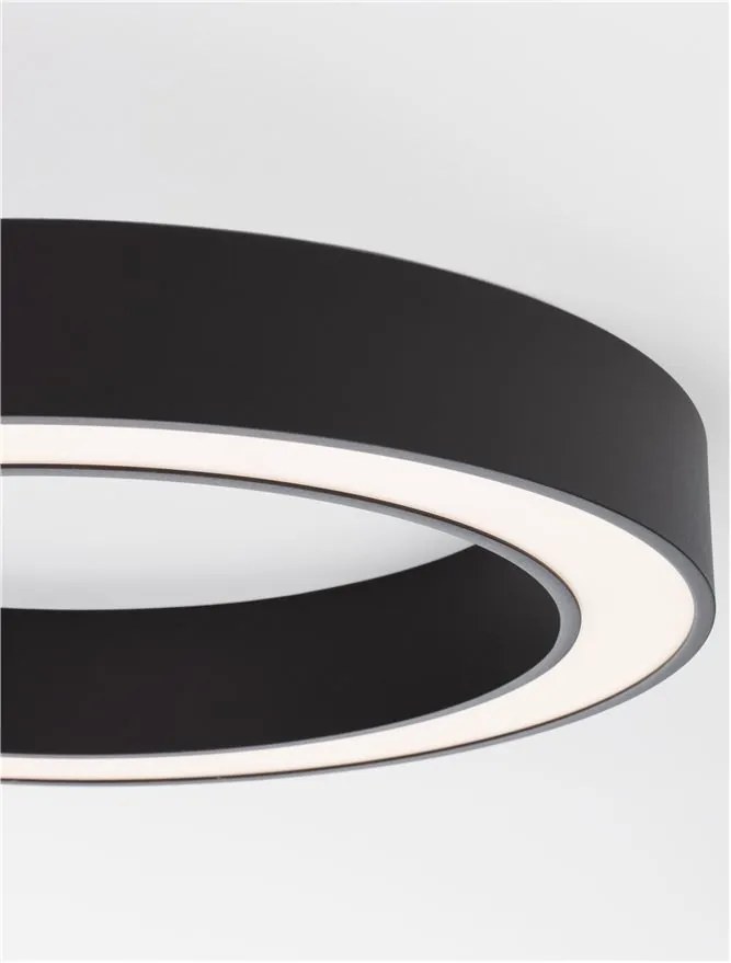 Lustra LED aplicata design modern OPAL 50W negru