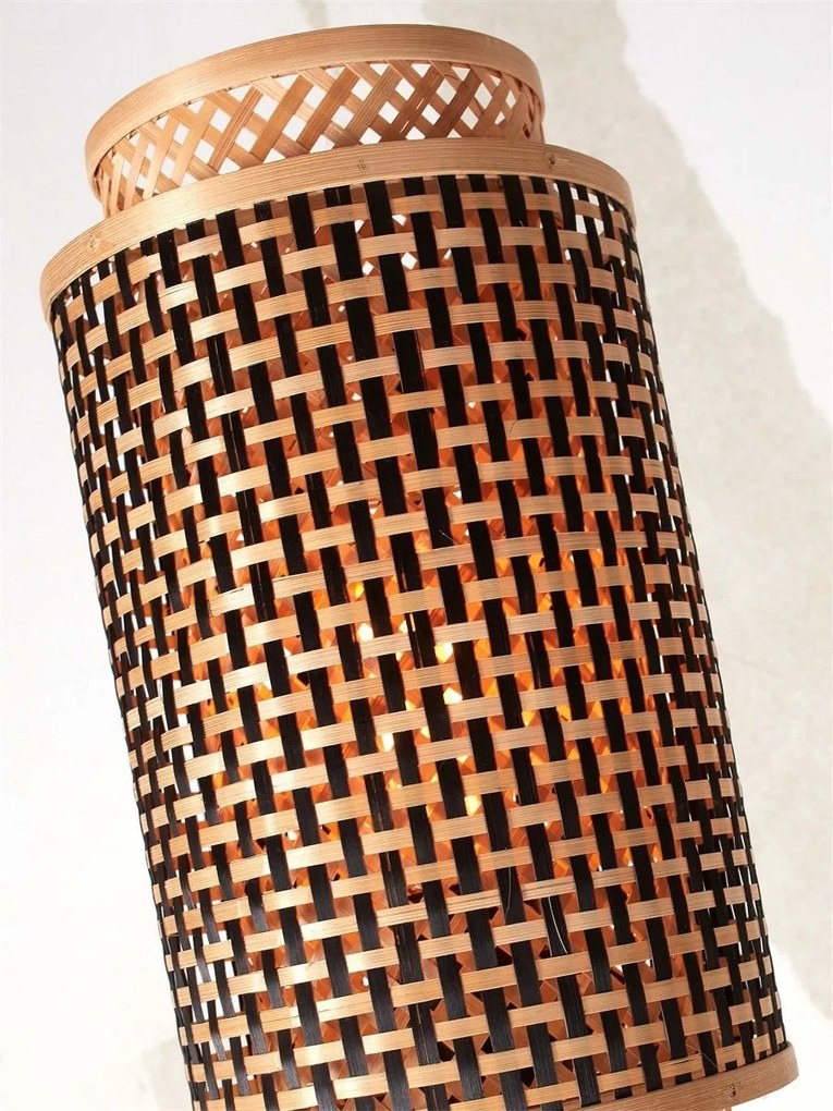 Lampadar eco din bambus Bhutan S bl/18x35 bl/nat