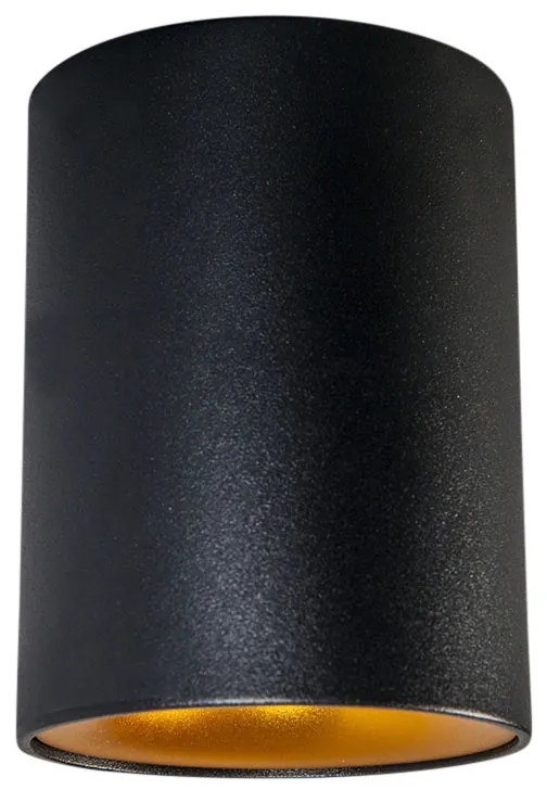Spot modern negru cu auriu - Ronda