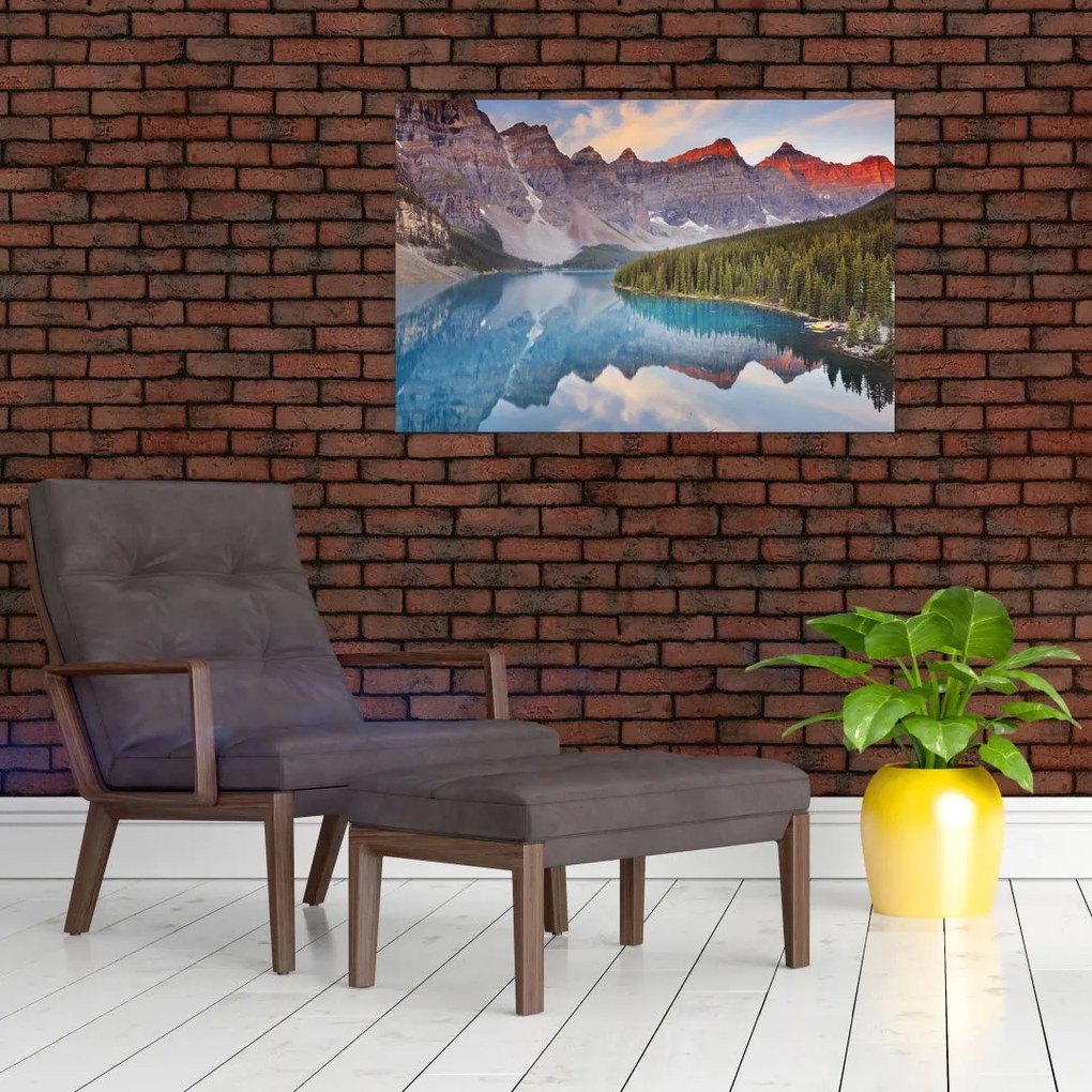 Tablou - Peisaj montan din Canada (90x60 cm)