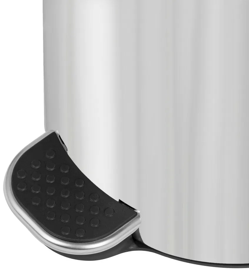 Alda Coș de gunoi cu pedală Soft Close FreedomFresh 5 l, oțel inoxidabil lucios, 5 l