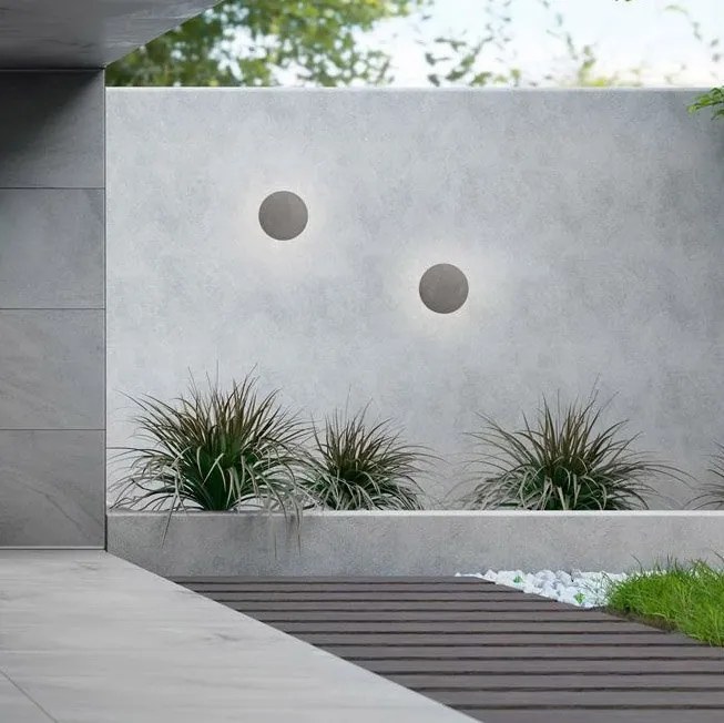 Aplica din ciment iluminat exterior LED IP65 CERLER gri