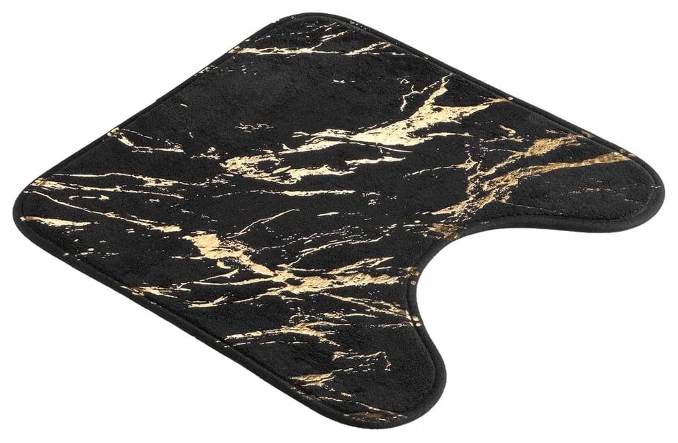 Covoraș de baie negru-auriu 45x45 cm Aquamarbre – douceur d'intérieur