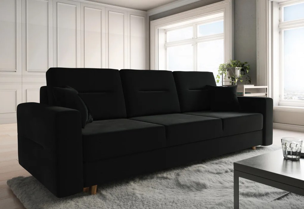 Supermobel Canapea extensibilă tapițată BERGEN, 230x87x87, itaka 16