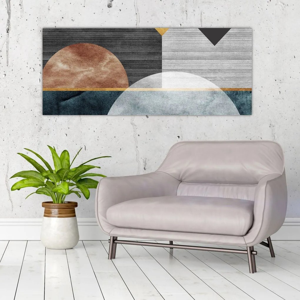 Tablou - Forme și texturi (120x50 cm)