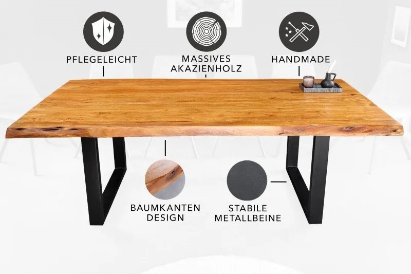 Masa design industrial vintage Mammut 200cm, salcam