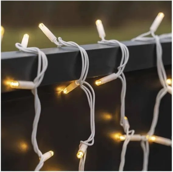 Instalație luminoasă LED pentru exterior 100xLED/10m IP44 alb cald