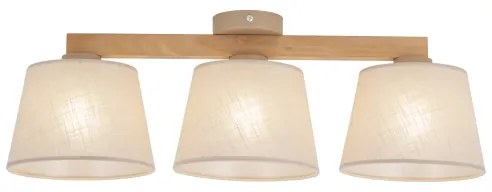 Brilagi - Lustră cu montaj pe plafon LATTE SABIA 3xE27/15W/230V pin/bej