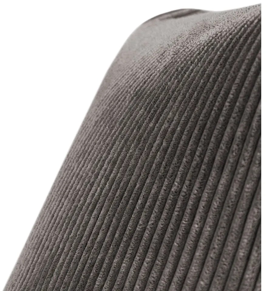 Fotoliu bean bag crem cu tapițerie din catifea reiată Lounge – SLOWDOWN