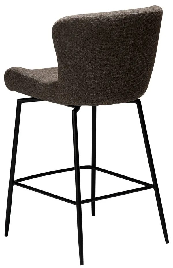 Scaun de bar maro tapițat (înălțime șezut 67,5 cm) Glam – DAN-FORM Denmark