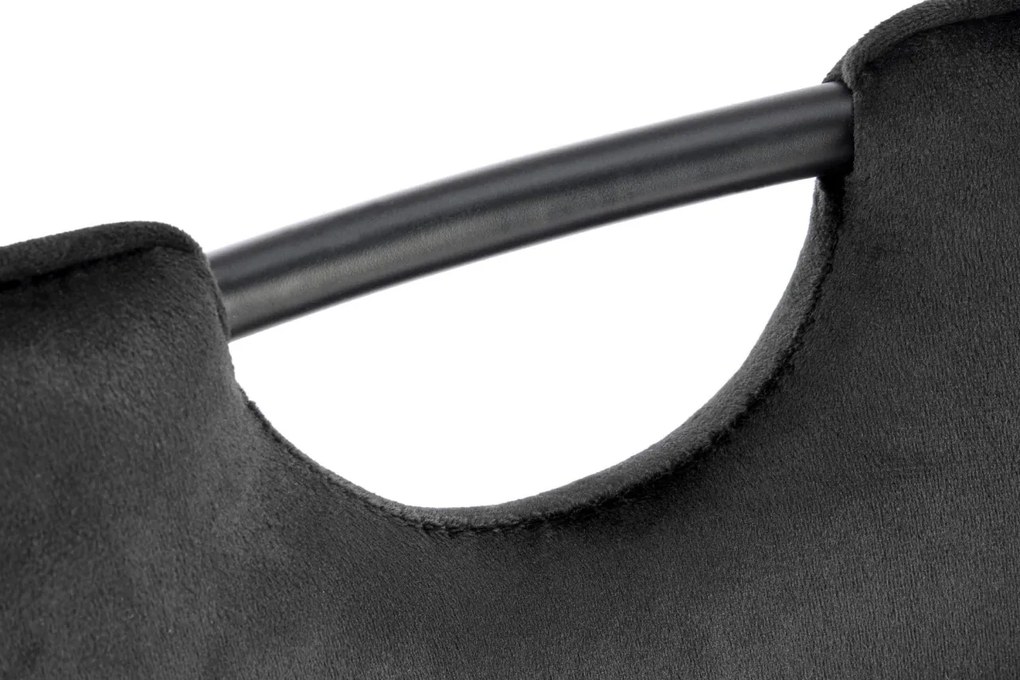 Scaun K521 velvet negru