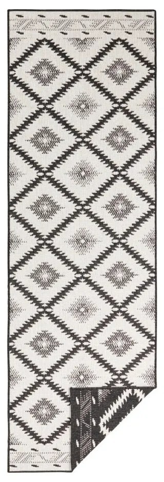 Covor adecvat pentru exterior NORTHRUGS Twin Supreme Duro, 80 x 350 cm, negru-crem