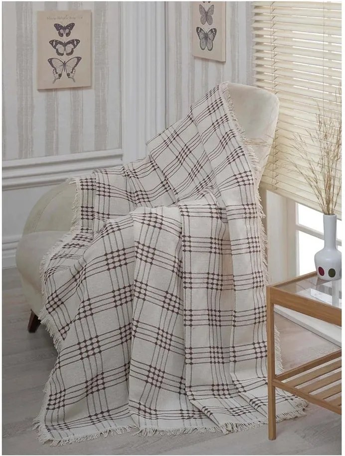 Pătură din bumbac Eponj Home Dokuma, 180 x 230 cm