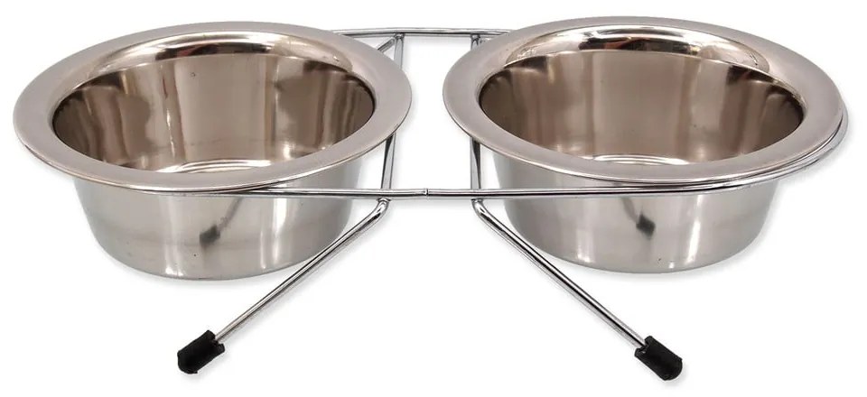 Set boluri cu suport pentru câini din oțel inoxidabil ø 13 cm Dog Fantasy – Plaček Pet Products