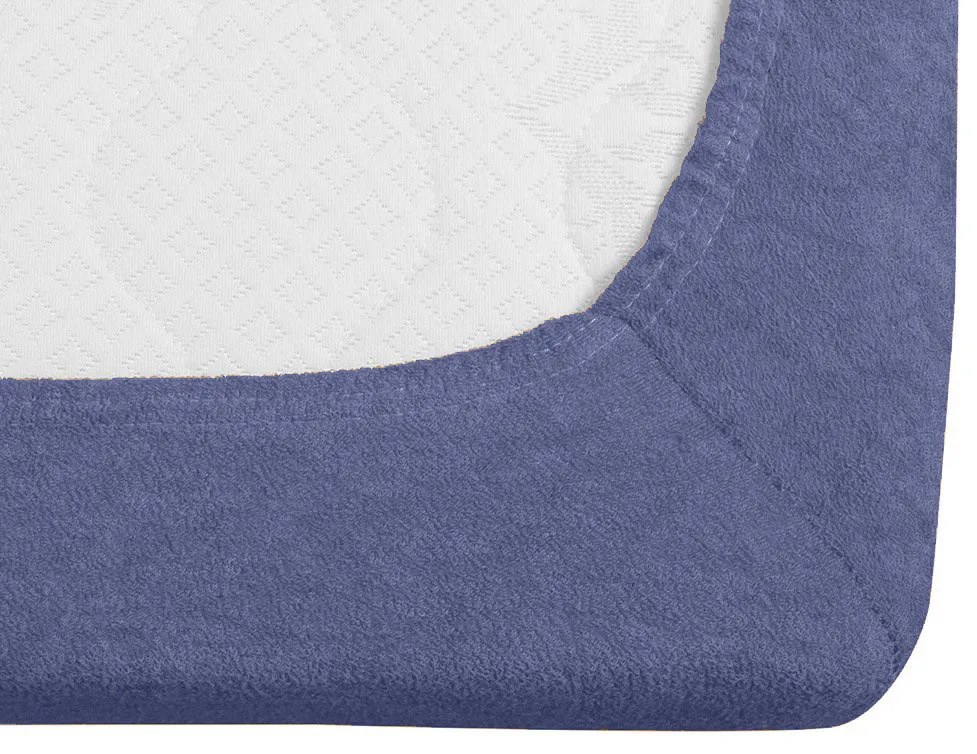 Cearsaf frote albastru marin 200 x 220 cm