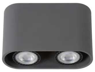 Lucide 09914/10/36 - Lampa spot LED BENTOO-LED 2xGU10/4,5W/230V gri