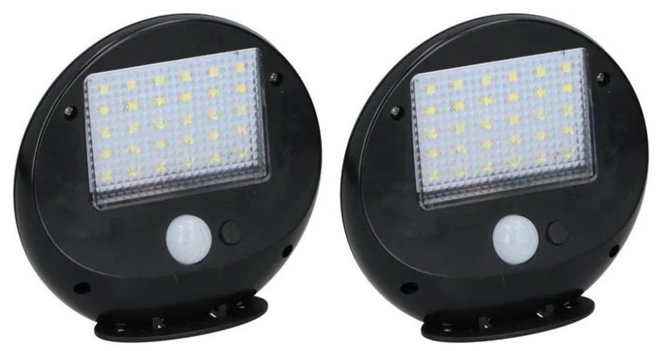 Grundig - Set 2x LED lampă solară de perete cu senzor LED/3,2V 600 mAh