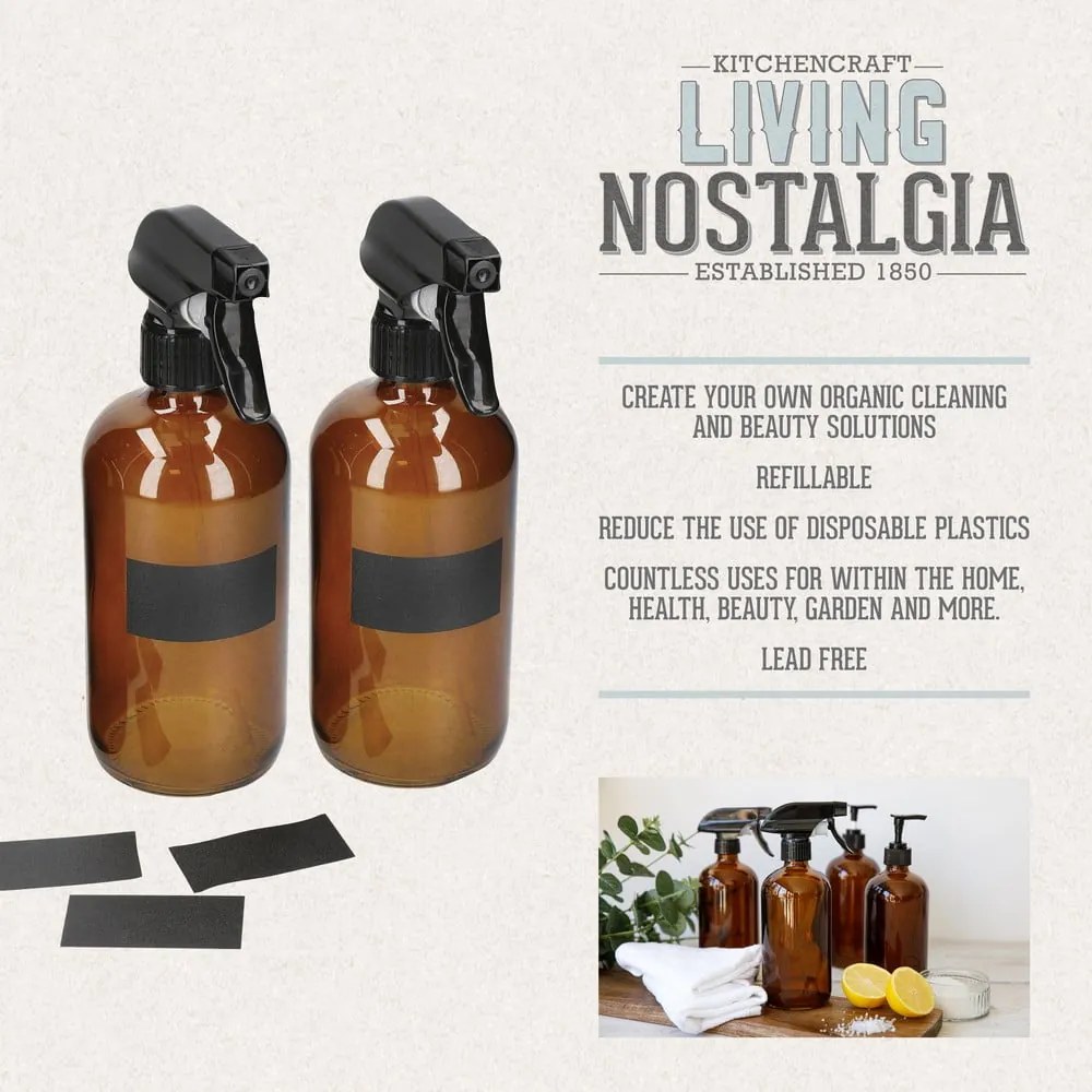 Sticle pentru produse de curățare 2 buc. Living Nostalgia – Kitchen Craft