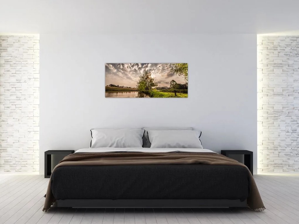 Tablou naturii cu raze de soae (120x50 cm)