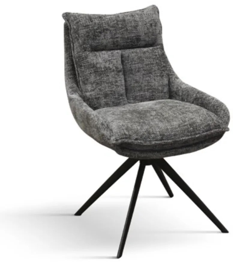SET 2 Scaune Magnum, structura metalica, tesatura - GRI - STANDARD