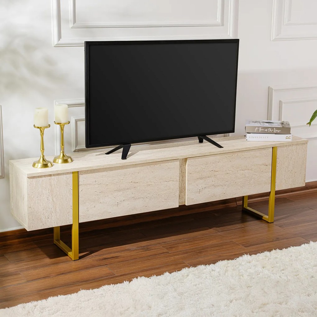 Masă TV Serenity Travertin