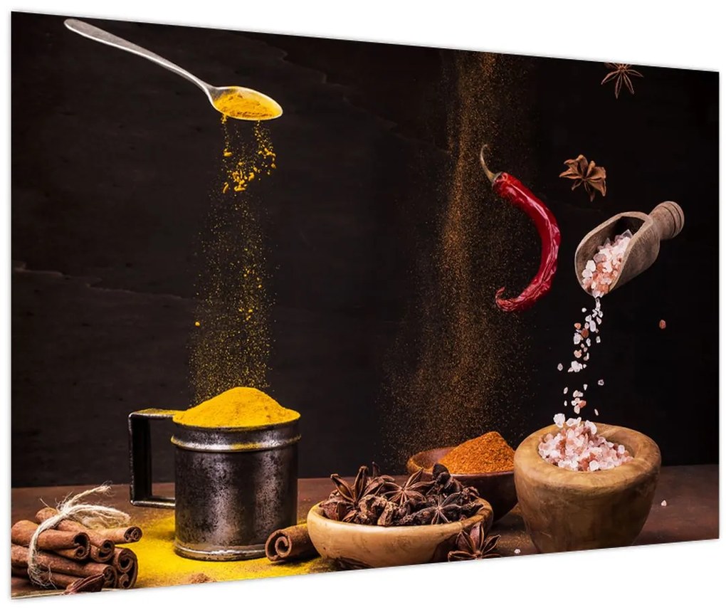 Tablou - Condimente în mișcare (90x60 cm)