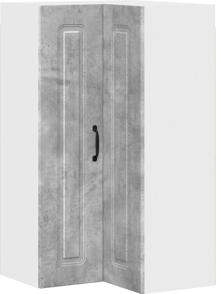 vidaXL Dulap de bucătărie Kalmar Gri din beton 57 x 57 x 100 cm