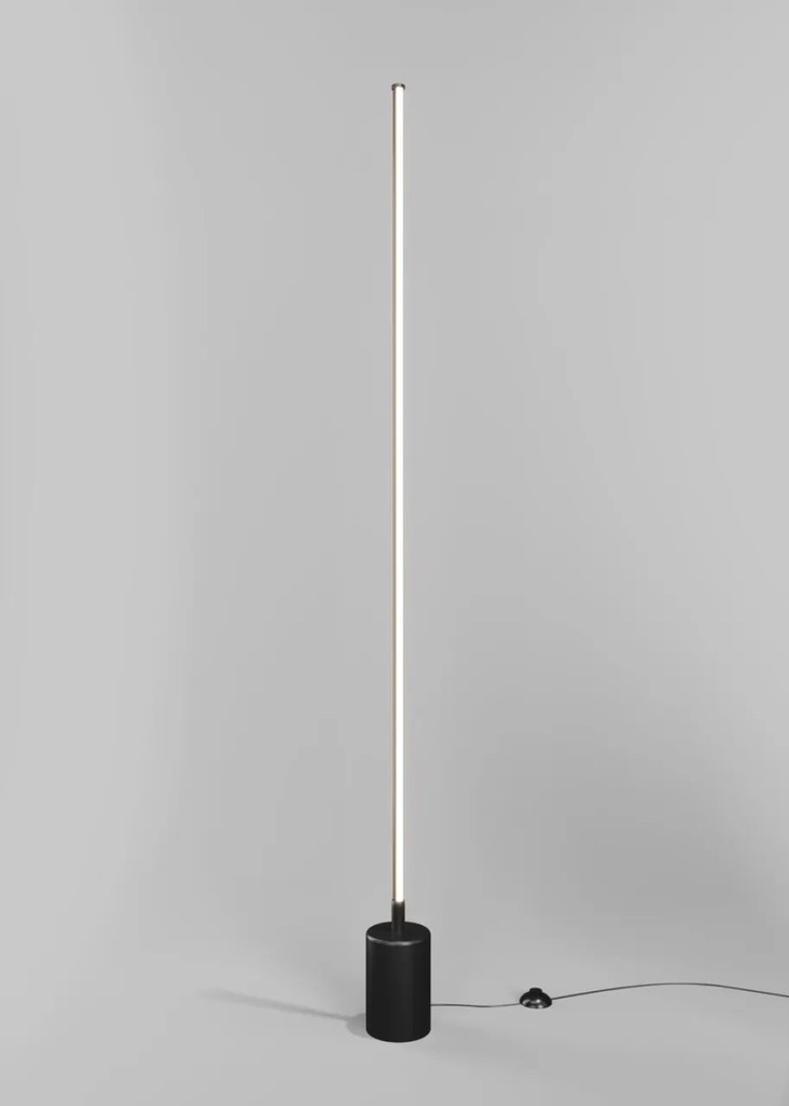 Lampadar LED, lampa de podea, design modern Flow negru