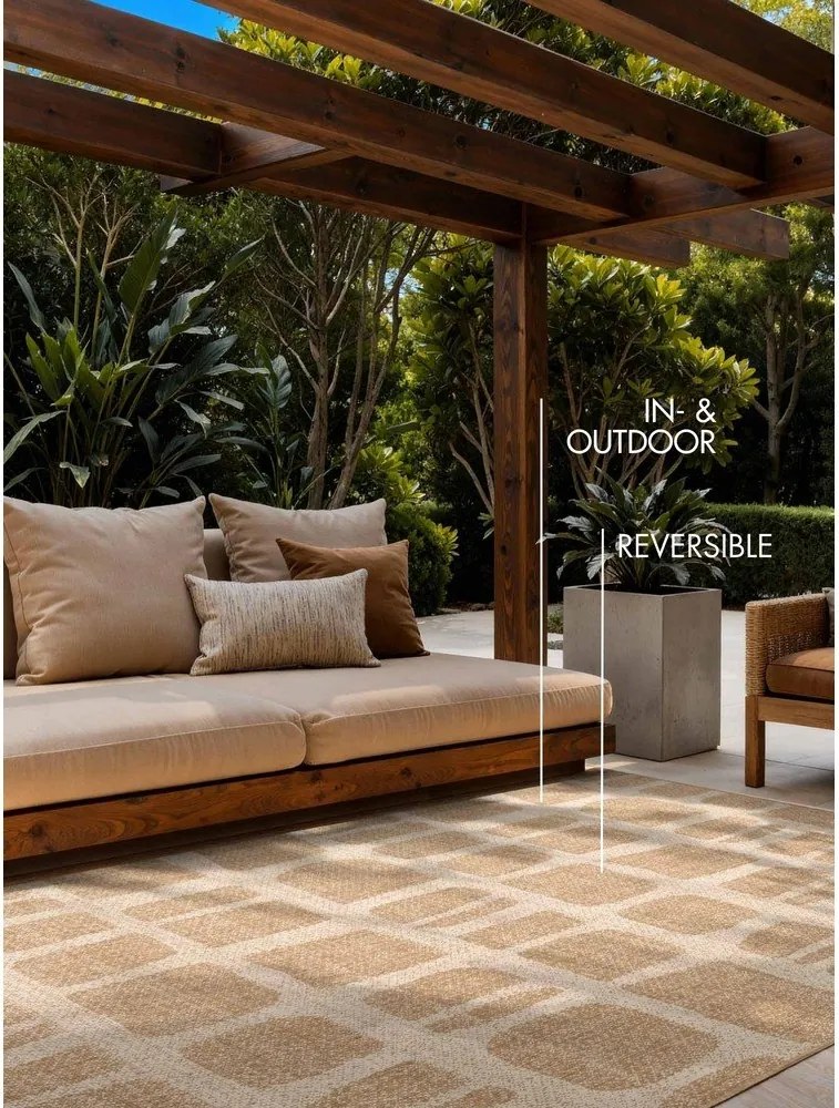 Covor pentru exterior și interior crem/în culoare naturală 120x170 cm Haringey Ruskin – Ted Baker