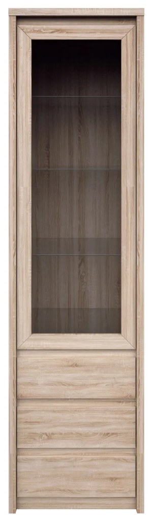 Vitrină Noella 1W3S (Stejar sonoma). 1053123