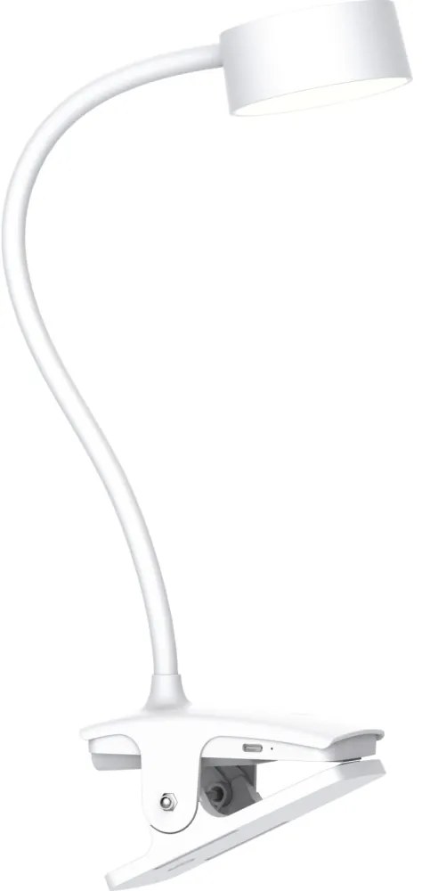 Lampă LED flexibilă dimabilă cu clemă Solight WO3001-W LED/2W/5V 3000/4000/6500K alb