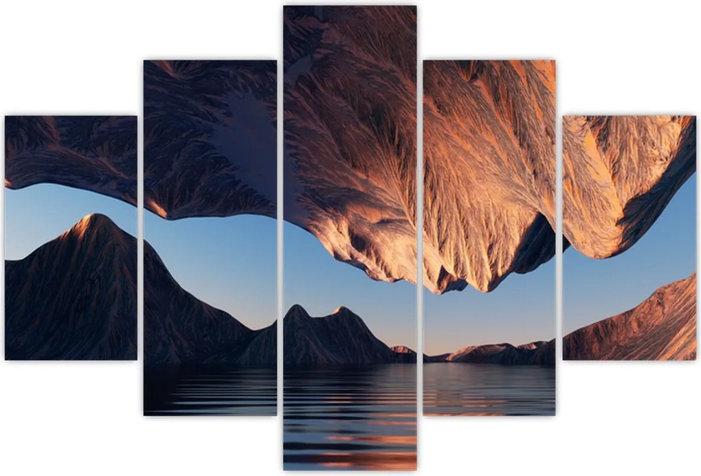 Tablou - Faleze 3D (150x105 cm)