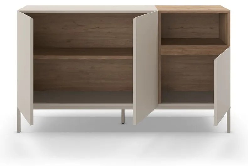 Comodă crem 140x80 cm Cailin – Marckeric