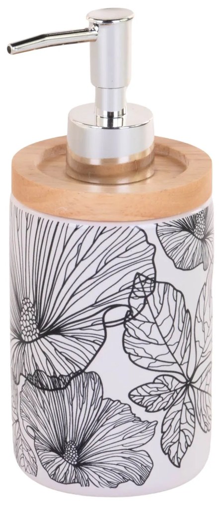 Dispenser pentru sapun lichid BLACKFLORA, ceramic