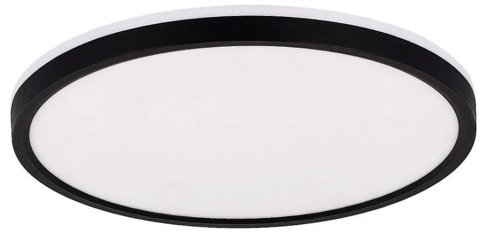 Plafonieră LED RGBW dimabilă Zuma Line MS748400R-BK COLIS 32W/230V + LED/8W negru + telecomandă