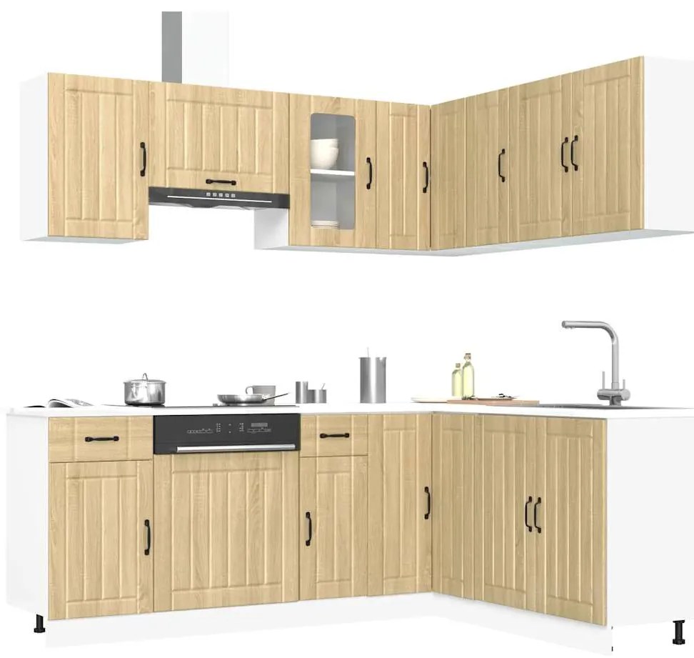 vidaXL Set dulap de bucătărie din 11 piese „Kalmar” lemn stejar Sonoma