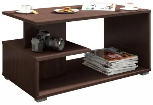 Masa de cafea, placa laminata, wenge, 90x51x45 cm