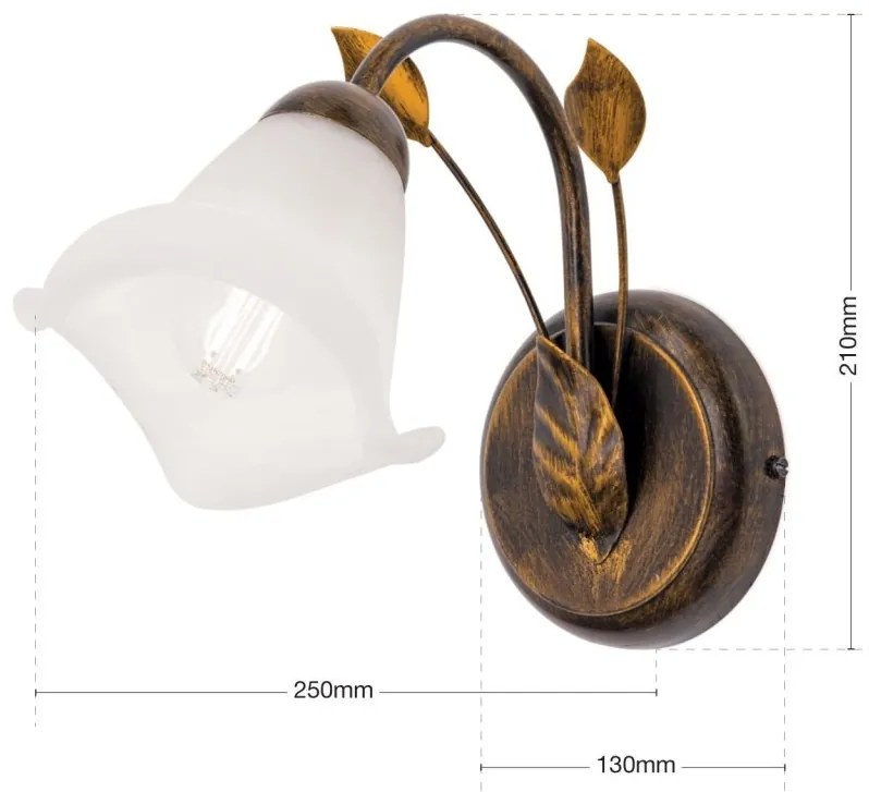 Aplica de perete design elegant SISI antique