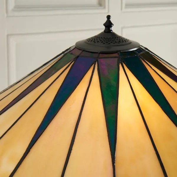 Endon 64041 - Lampadar Tiffany DARK STAR, 2xE27/60W/230V, Ø 49 cm