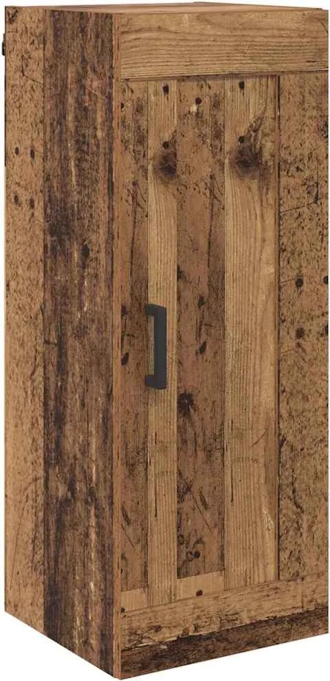 vidaXL Dulap montat pe perete Lemn Vechi 34,5 x 34 x 90 cm