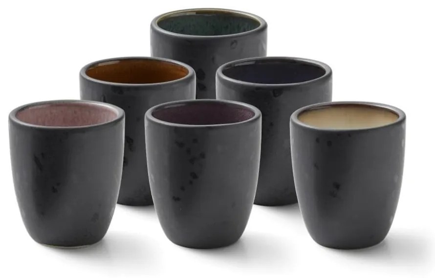 Set 6 cești pentru espresso Bitz Mensa, negru