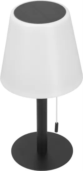 Lampă solară LED reglabilă LED/2W/5V USB 1200 mAh IP44 alb/negru