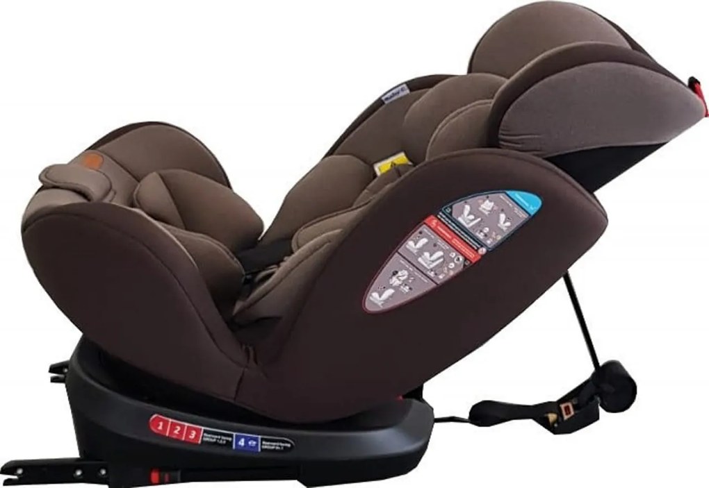 Scaun Auto cu Isofix NOVOKIDS™ Safety Seat 7000, Cu rotire 360 grade, 0-36 kg, Tetiera reglabila pe inaltime, Omologare R-129 i-Size, Transformabil
