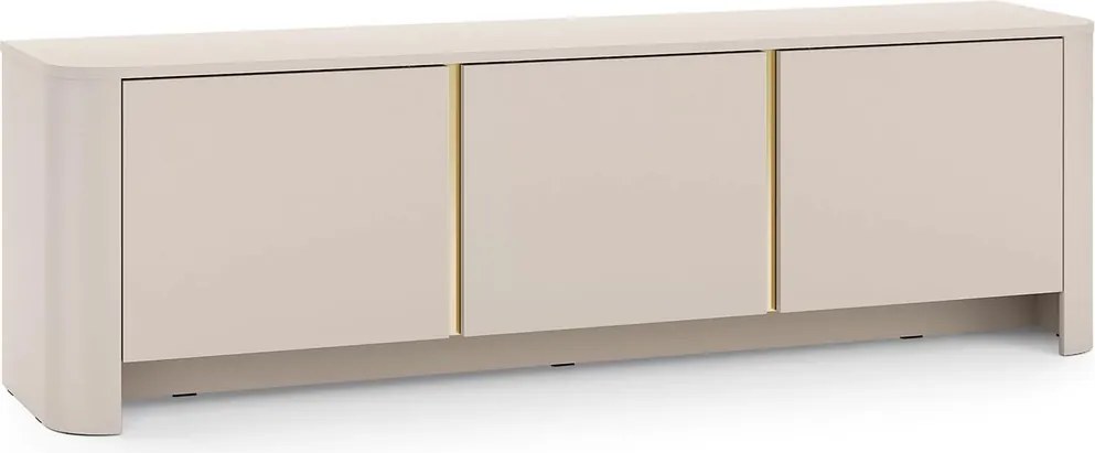 Dulap TV Sorrenti 168 cm - cashmere / auriu